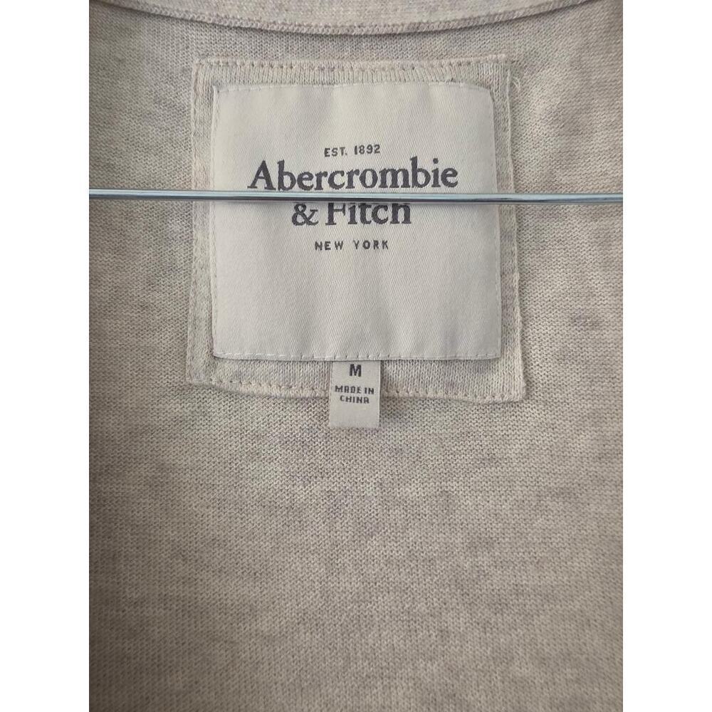 Abercrombie & Fitch Longline Knit Cardigan Cream M - Picture 4 of 5